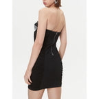 Black Nylon Casual Dress