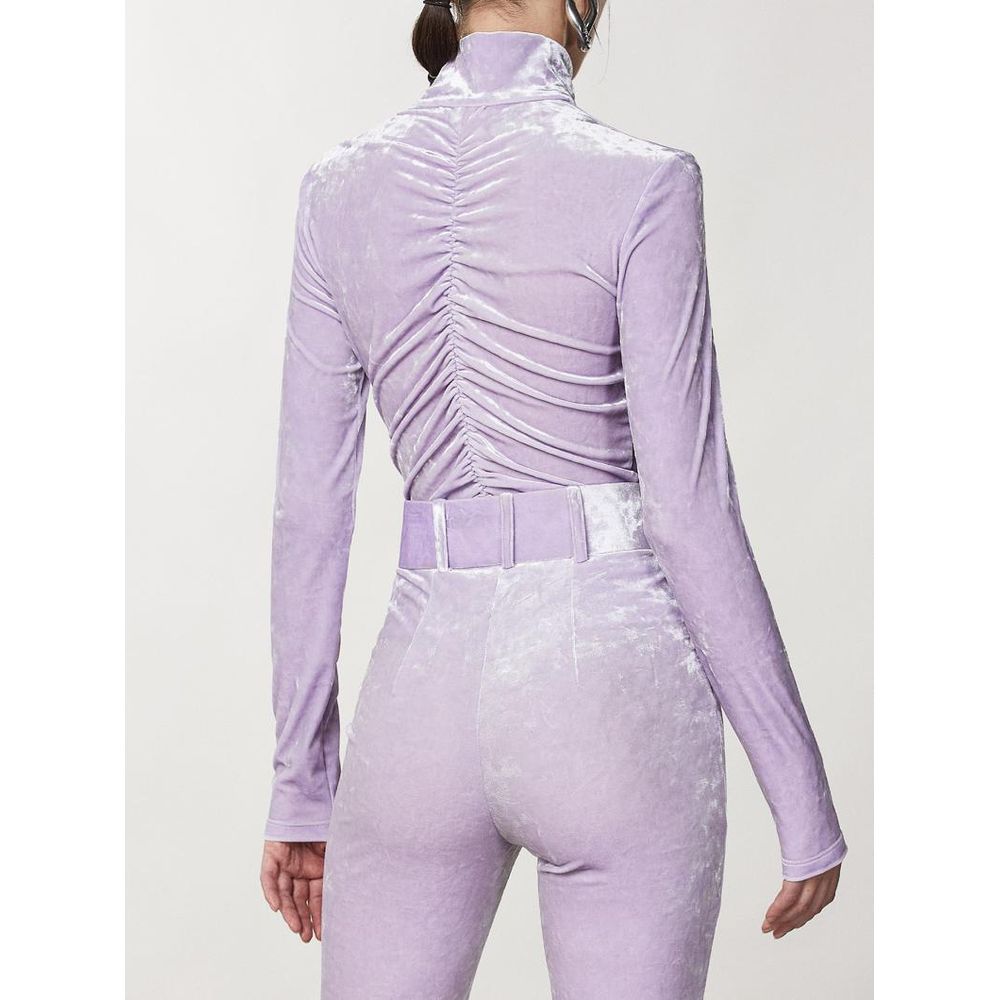 Purple Polyester Tank Tops