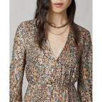 Gold Silk Casual Dress