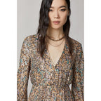 Gold Silk Casual Dress