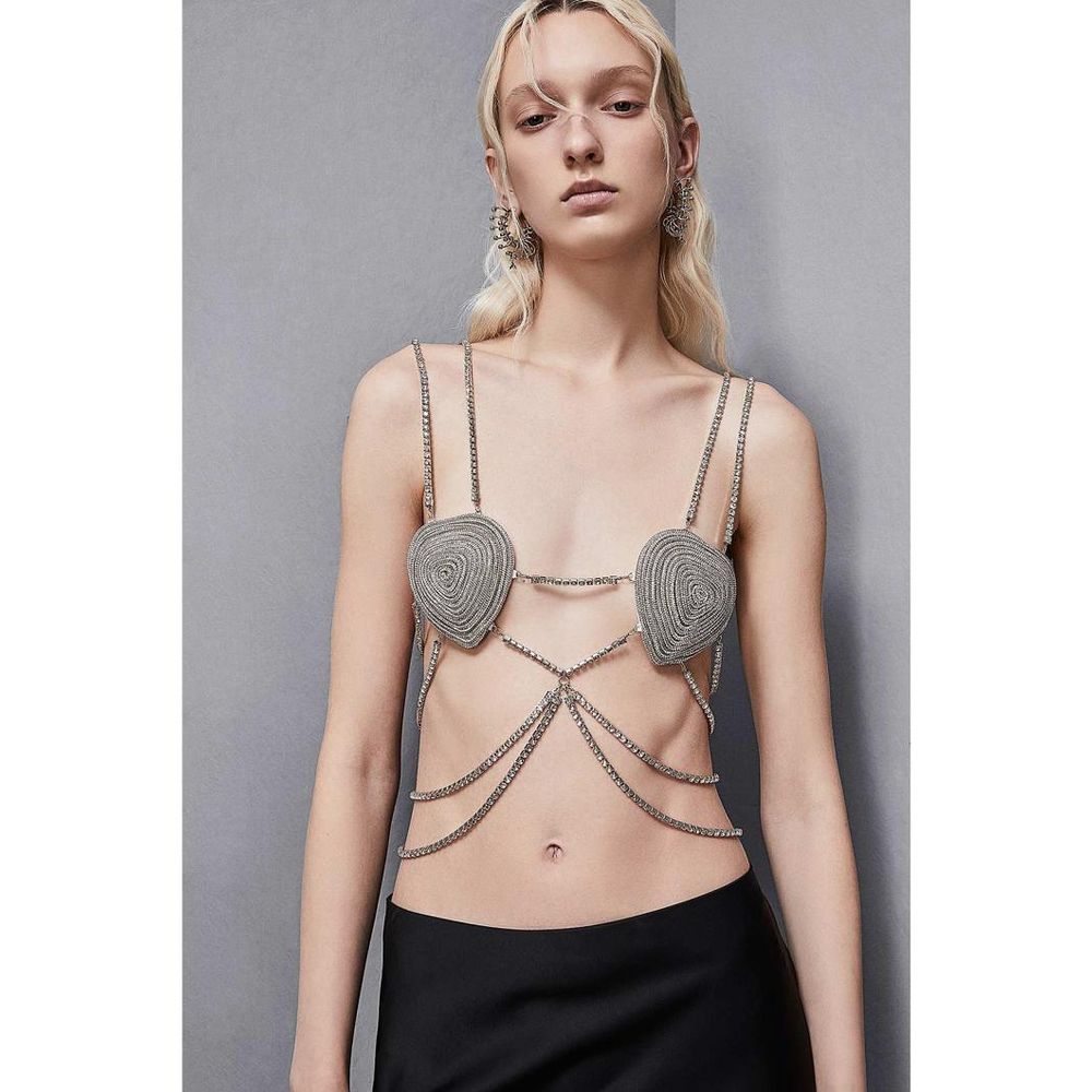 White Copper Bra