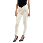 White Cotton Skinny Pants