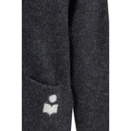 Gray Alpaca Vicugna Pacos Cardigan