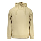Beige Cotton Men Sweatshirt