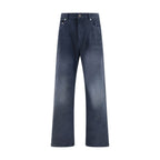 Blue Cotton Relaxed Fit Jeans