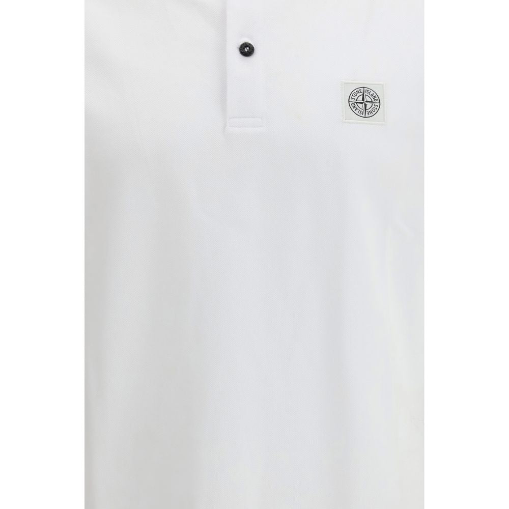 White Cotton Polo Shirt