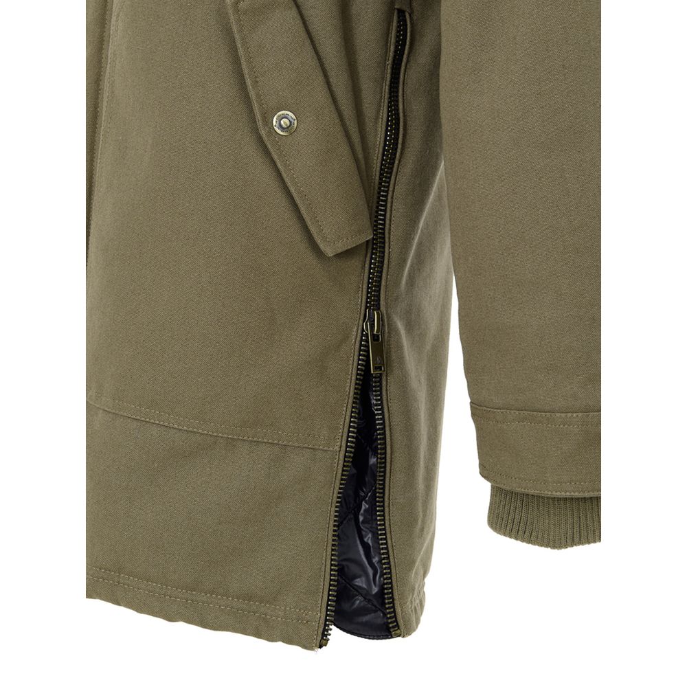 Green Cotton Parka