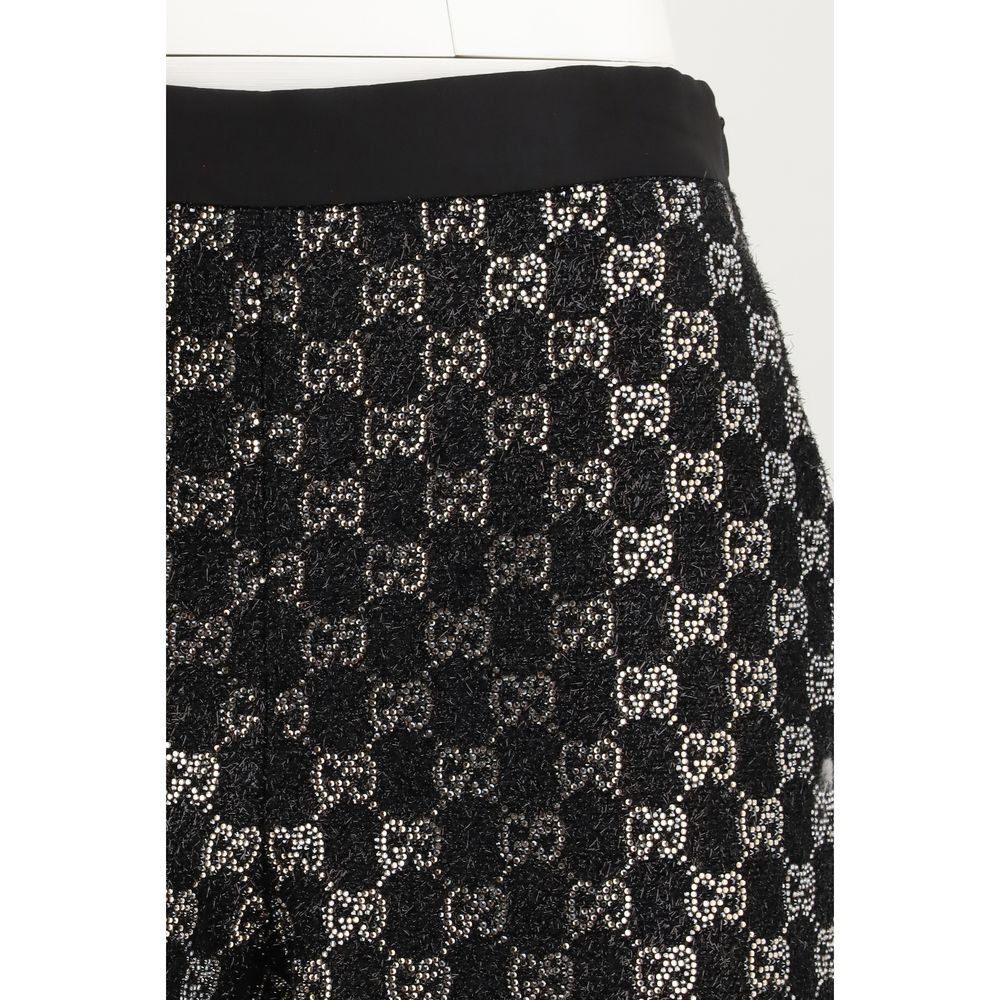 Black Viscose Shorts