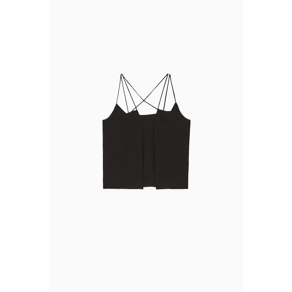 Black Viscose Tank Tops