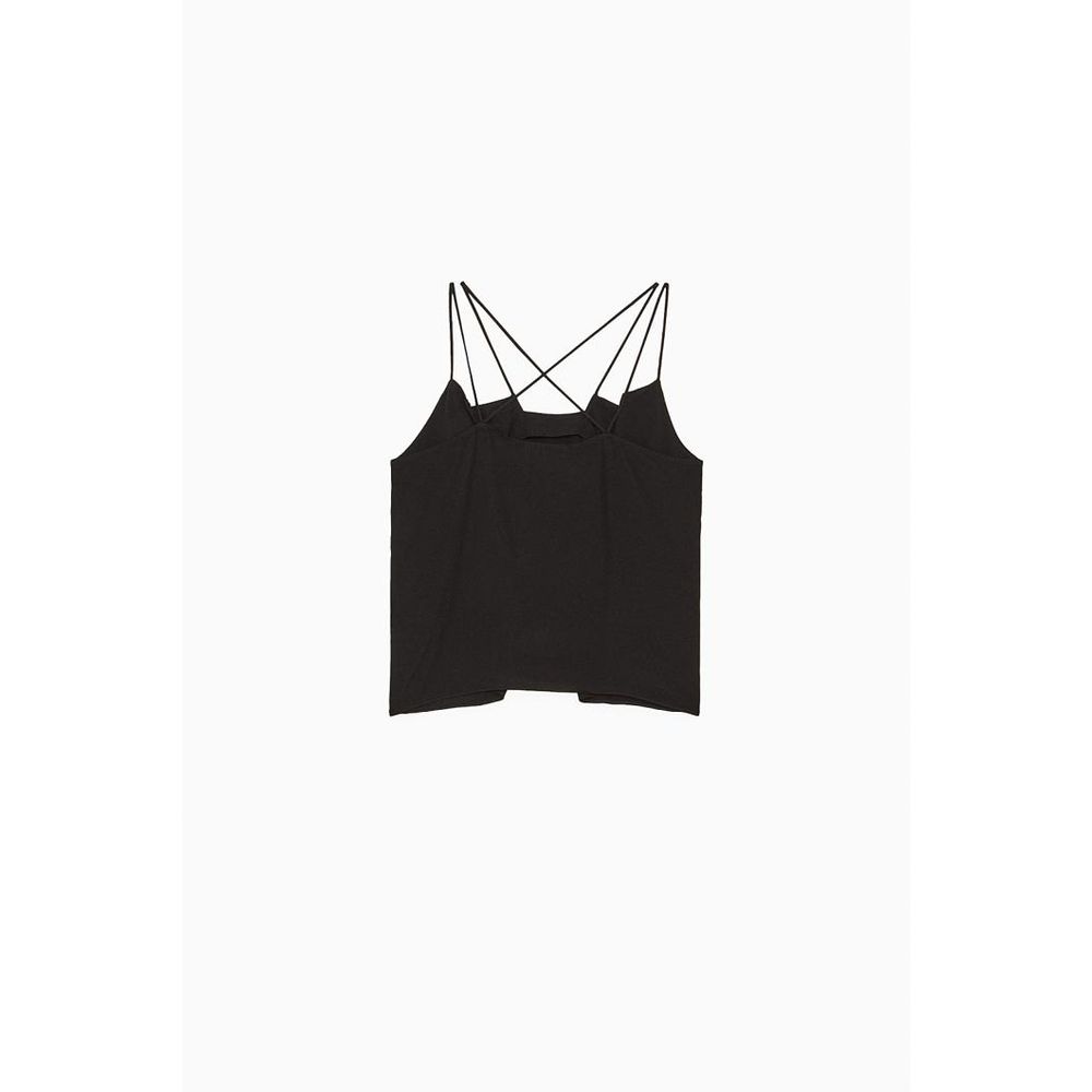Black Viscose Tank Tops