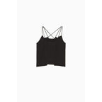 Black Viscose Tank Tops