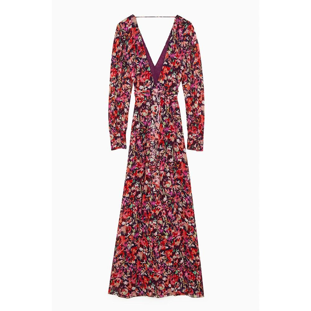 Red Viscose Casual Dress