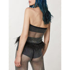 Black Polyester Tank Tops