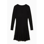 Black Viscose Casual Dress