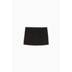Black Viscose Mini Skirt