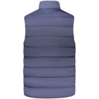 Blue Nylon Men's Sleeveless Jacket