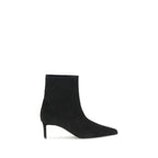 Black Calf Leather Bos Taurus Ankle Boots