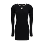 Black Viscose Casual Dress