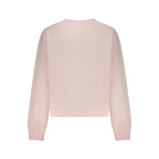 Pink Cotton Women Sweatshirt