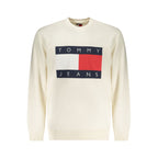 White Cotton Men Sweatshirt