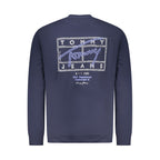 Blue Cotton Men Sweatshirt