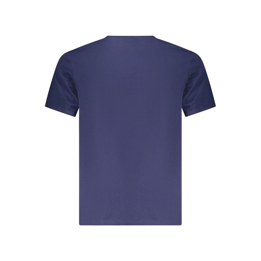 Blue Cotton Men's T-Shirt