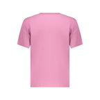 Pink Cotton Women T-Shirt