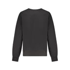 Black Cotton Women Sweatshirt