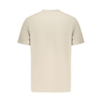 Beige Cotton Men T-Shirt