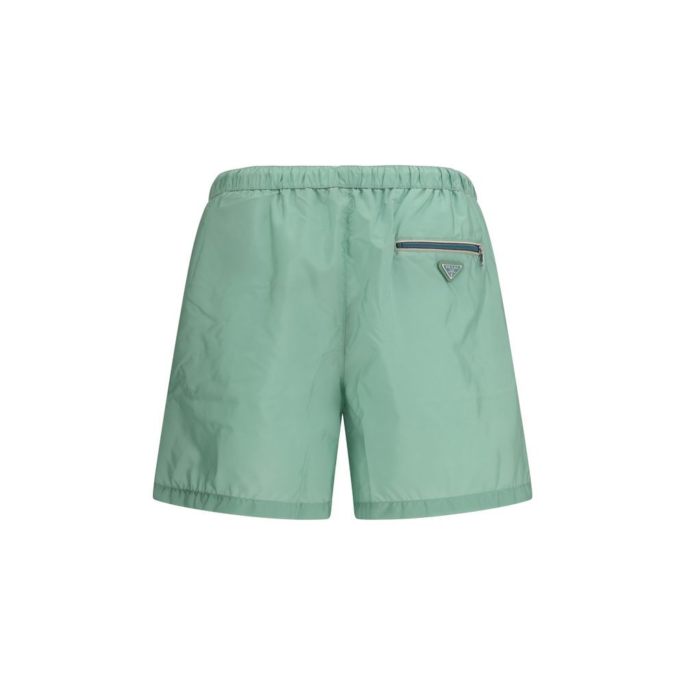 Bicolor Recycled Polyamide Shorts