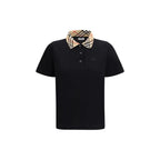 Black Cotton Polo Shirt
