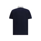 Blue Cotton Polo Shirt
