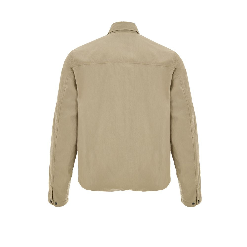 Beige Polyester Coat
