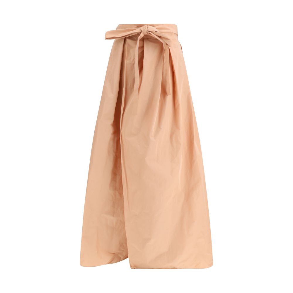 Multicolor Polyester Long Skirt