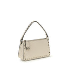 Beige Calf Leather Bos Taurus Shoulder Bag