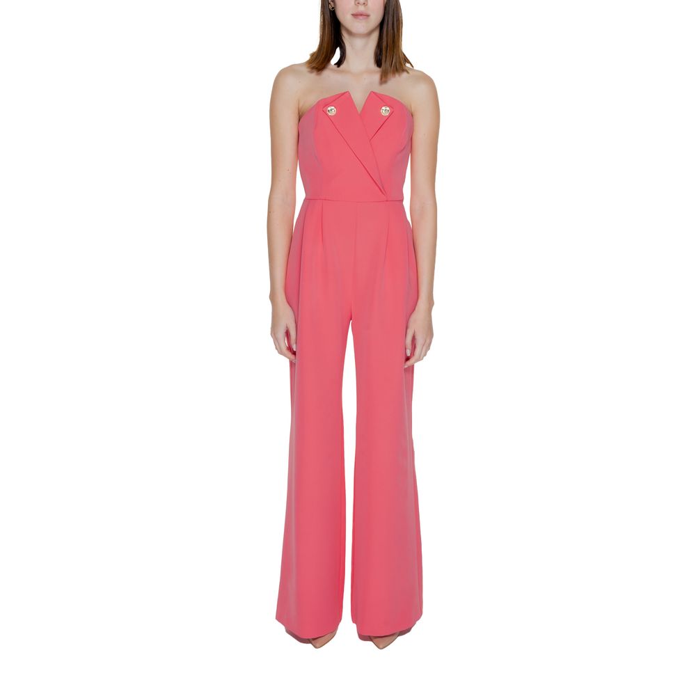 Orange Polyester Jumpsuit