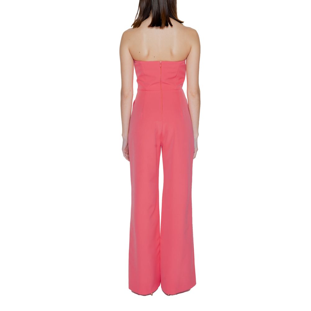 Orange Polyester Jumpsuit