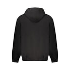 Black Cotton Men Hoodie