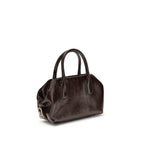 Brown Polyethylene Shoulder Bag