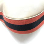 Gucci Aria Calfskin Web Large Attache Shoulder Bag Beige