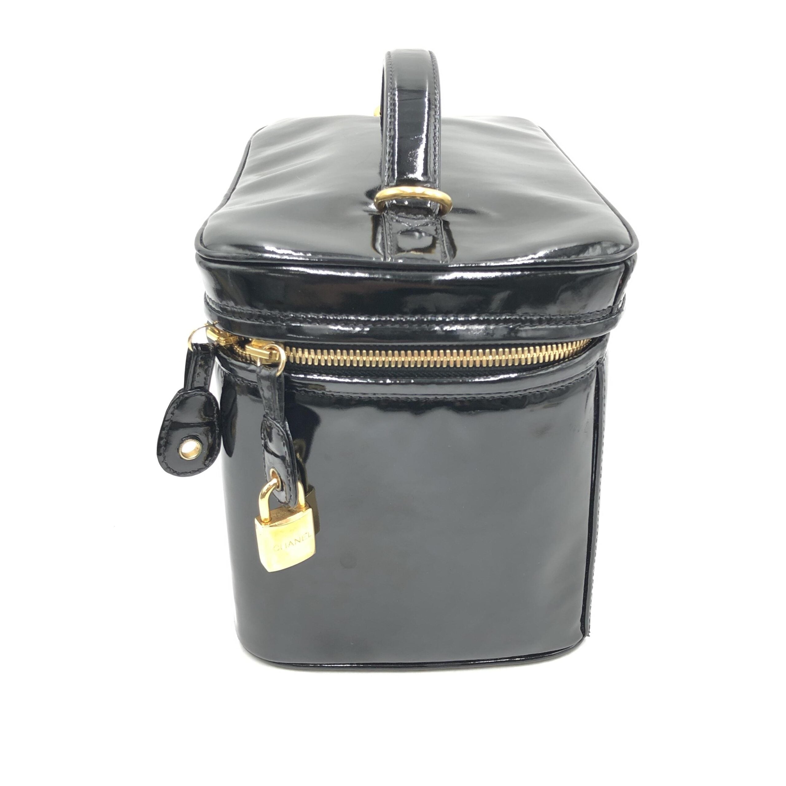 Black Patent Leather Vanity Case