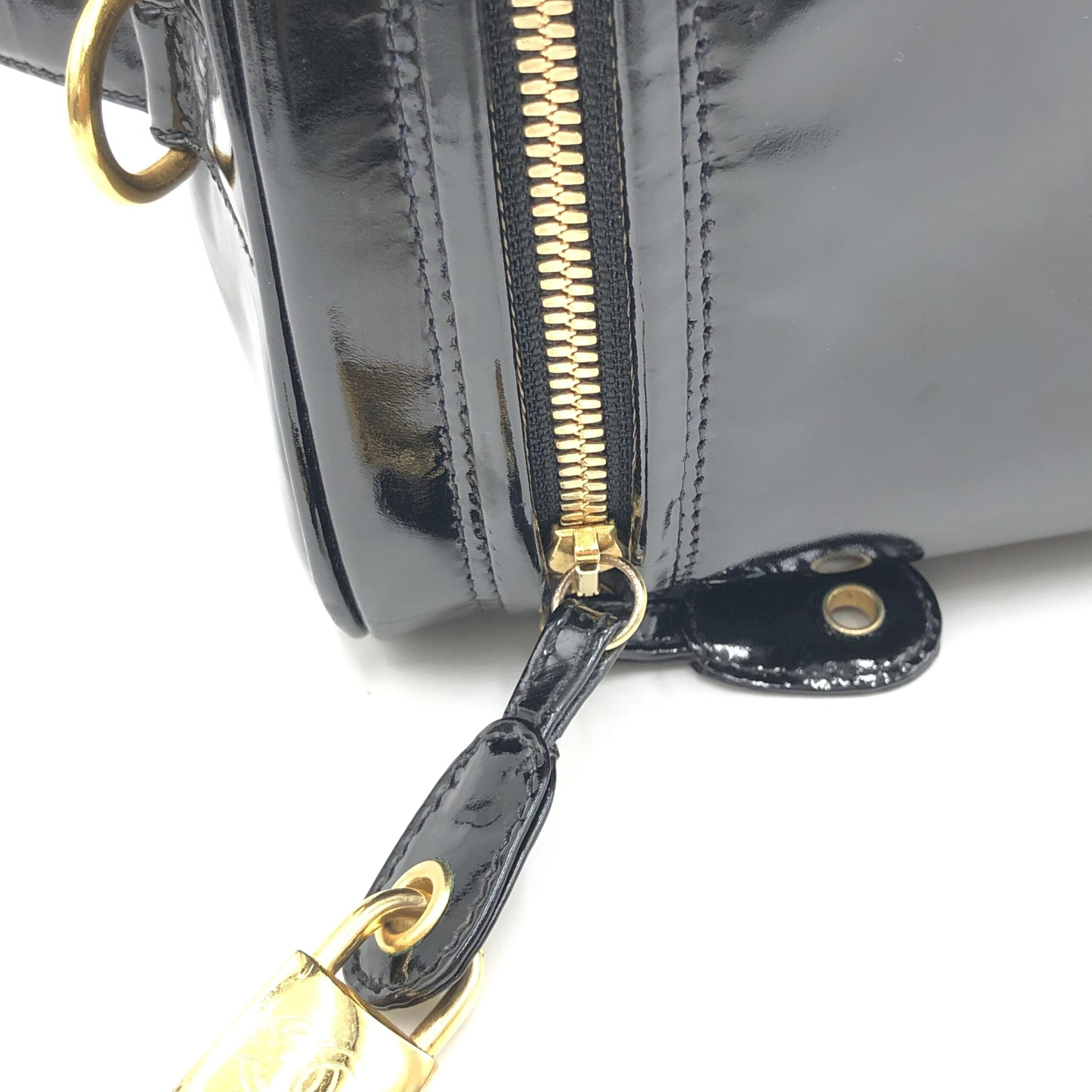 Black Patent Leather Vanity Case