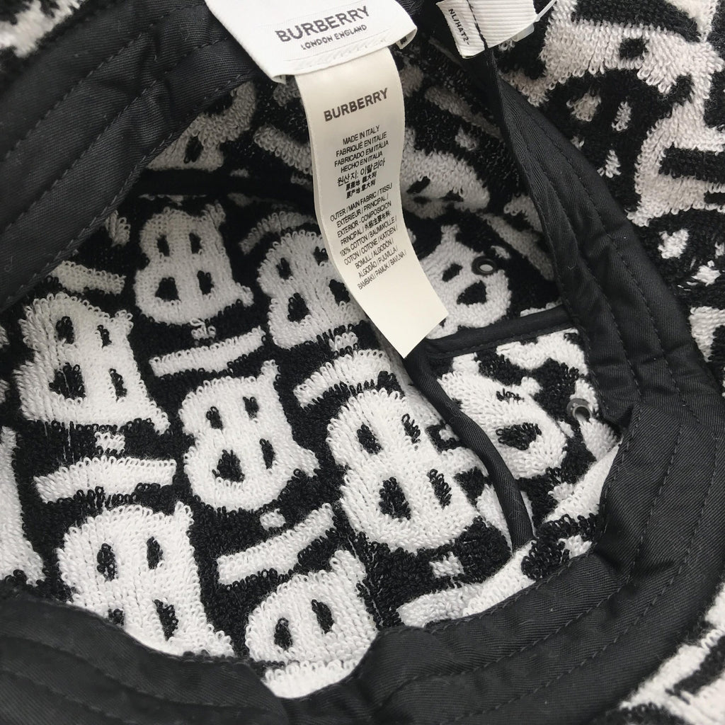 Burberry Cotton Monogram Jacquard Towel Bucket Hat