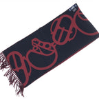 Cashmere Muffler In Burgundy Color