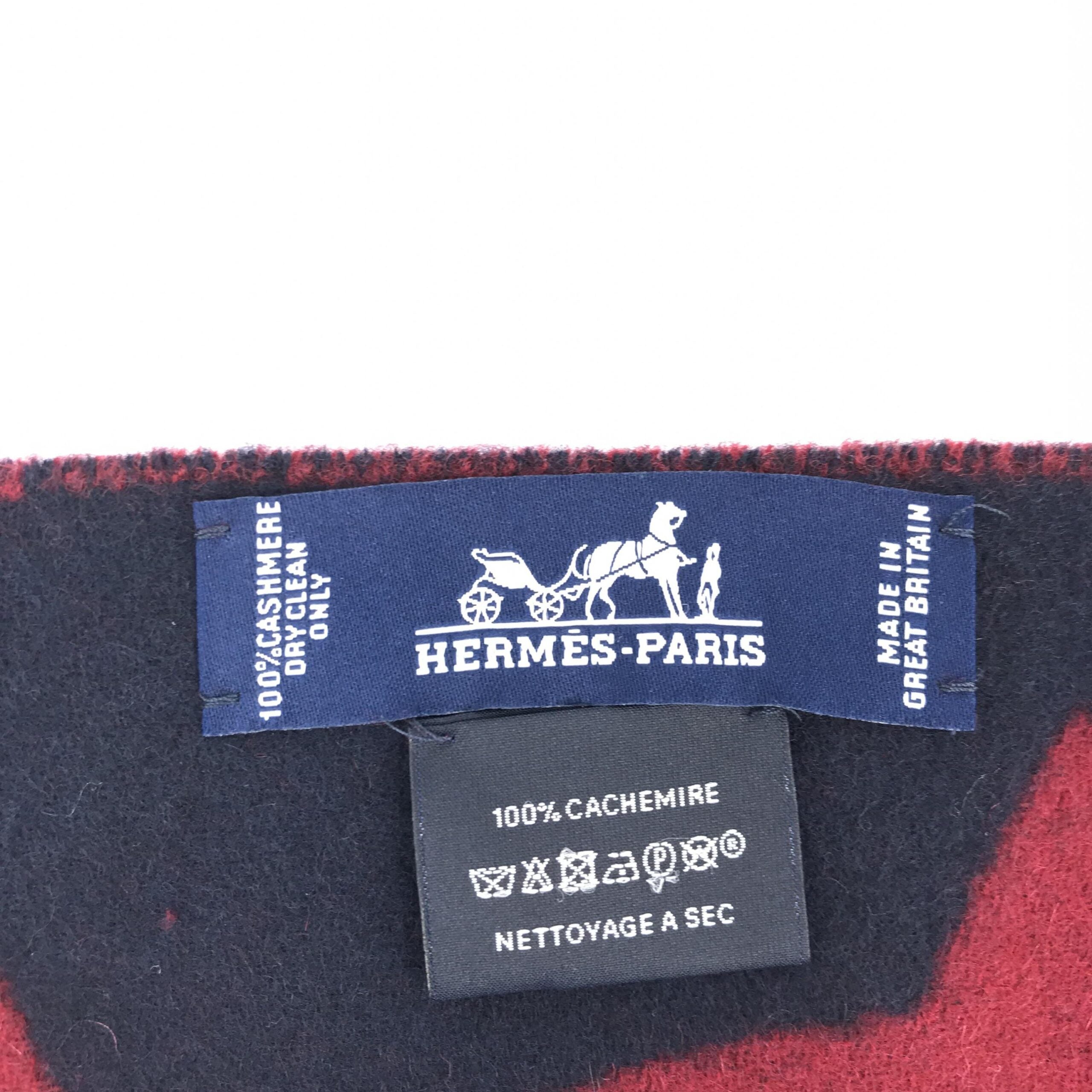 Cashmere Muffler In Burgundy Color