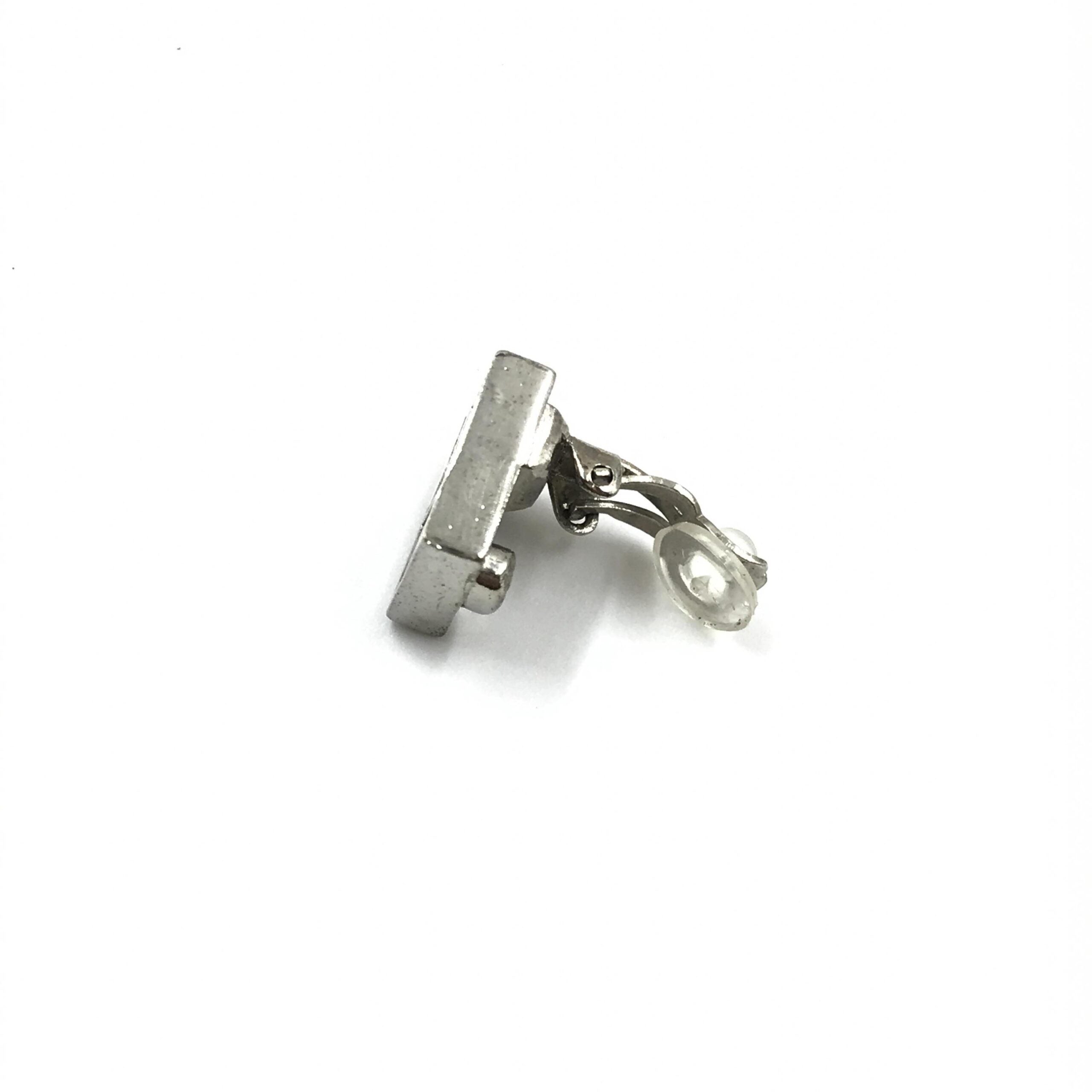 Coco Mark Earrings Black/White/Silver