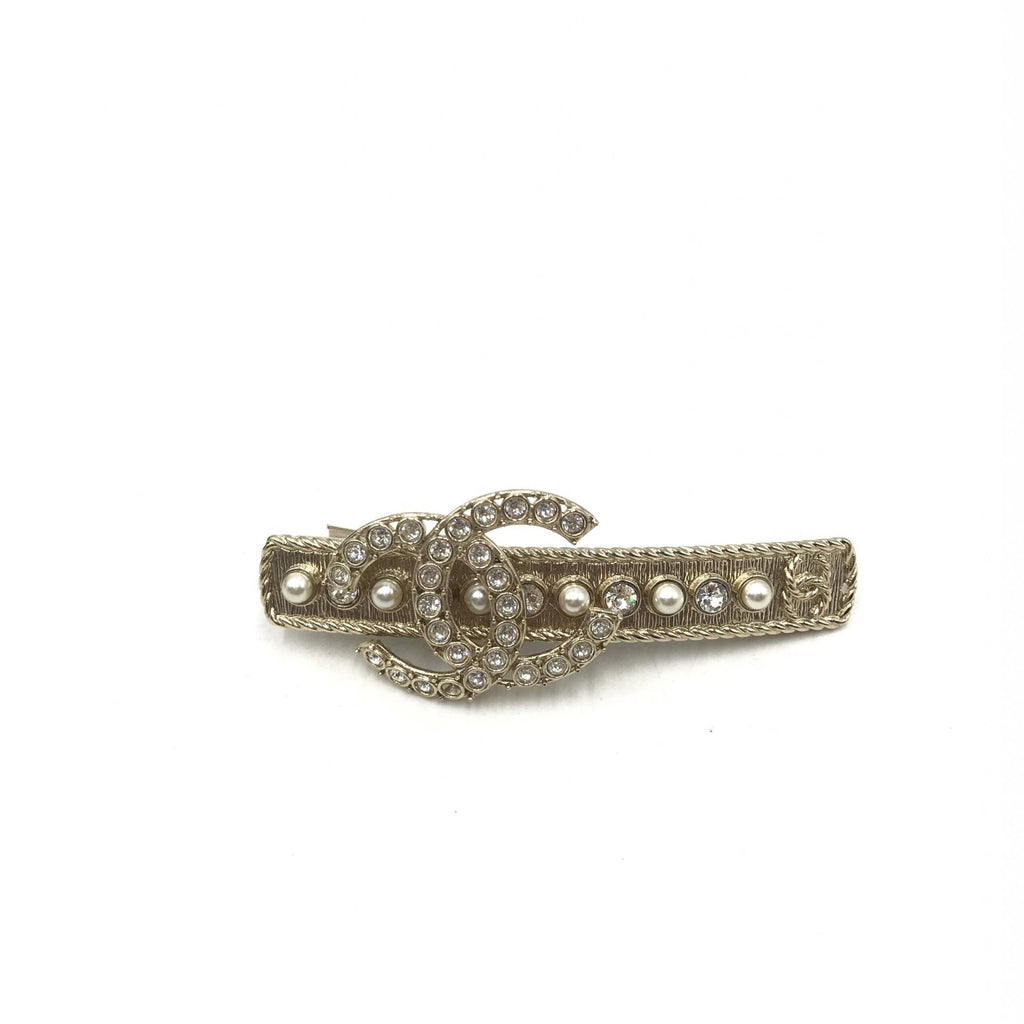 Crystal Pearl CC Hair Clip