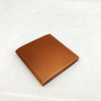 Compact Wallet In Brown Leather