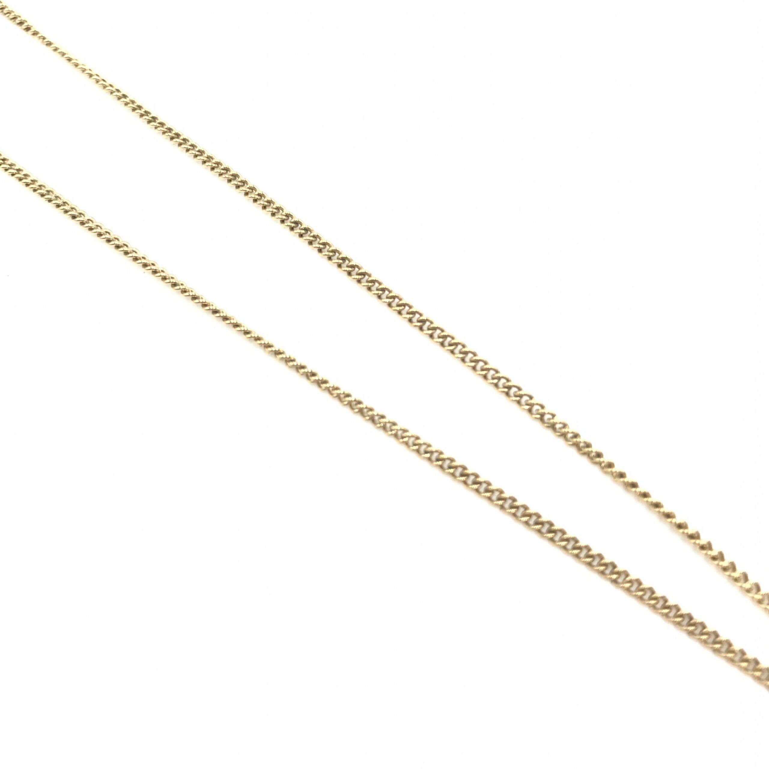 Dolphin Motif Rhinestone Gold Plated Necklace