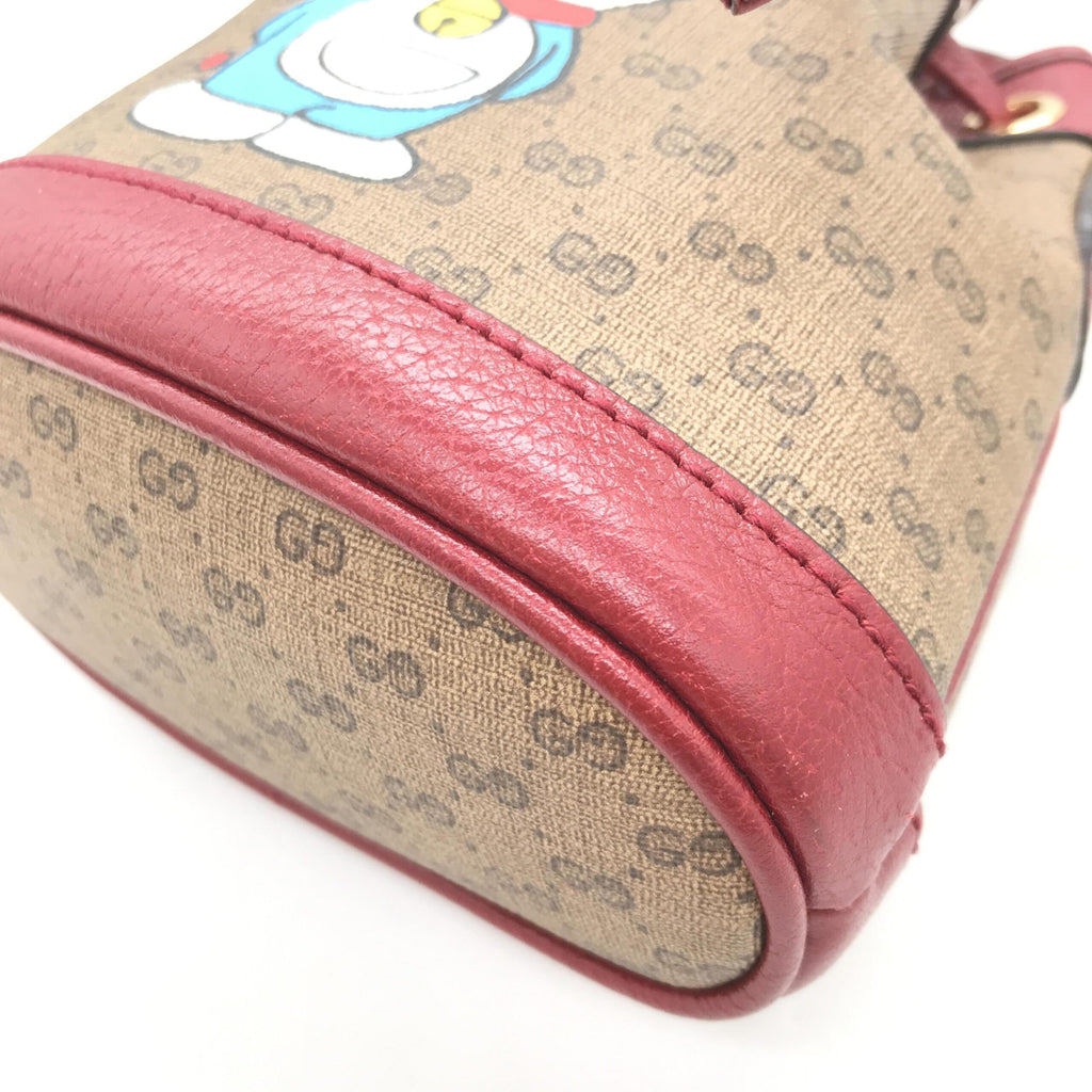 Doraemon X Gucci Coated Canvas Bucket Bag